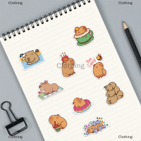 Clothing mother and baby 50pcs CUTE capybara Sticker set สำหรับแล็ปท็อป, กีตาร์, scrapbook และวารสารของขวัญ