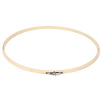 3 Pieces 14 Inch Embroidery Hoops Wooden Round Adjustable Bamboo Circle Hoop Ring for Art Craft Handy Sewing