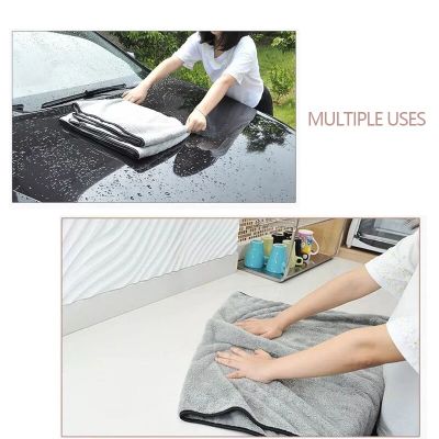 ；‘【】- Car Wash Microfiber Towel Super Absorbency Car Cleaning Drying Cloths Rag Detailing Car Towel Care Polishing 40X100cm 60X100cm