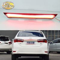 SNCN โคมไฟ Bemper Belakang LED สำหรับรถยนต์2ชิ้นสำหรับ Toyota Corolla 2014 2015 2016 2017 2018สัญญาณเลี้ยวถอยหลังไฟท้ายรถไฟตัดหมอก