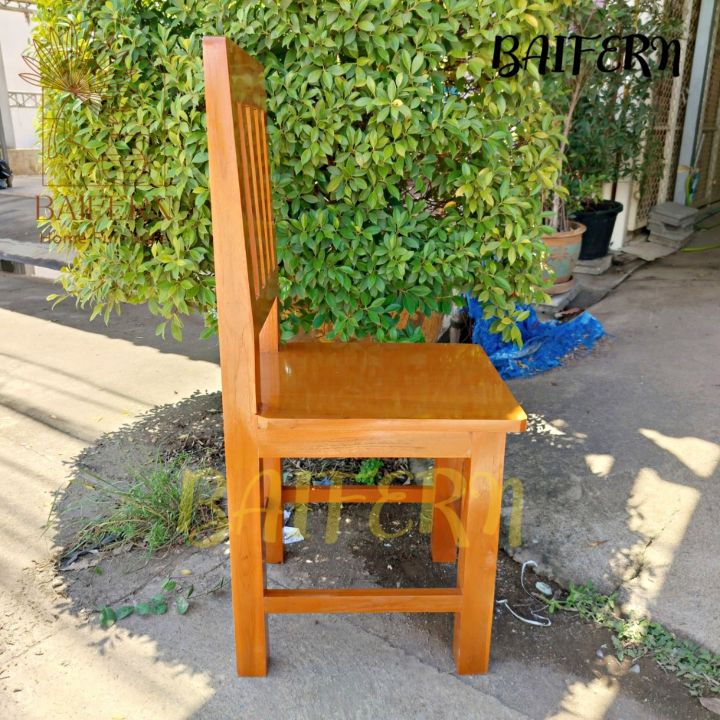 bf-เก้าอี้ไม้สัก-เก้าอี้พนักพิงไม้สัก-อย่างหนา-รับน้ำหนักได้มาก-เก้าอี้โต๊ะอาหาร-สีย้อมไม้สัก