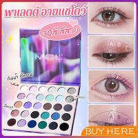 BUY HERE อายแชโดว์พาเลท 30 สี กันน้ำ ติดทน เนื้อแมท eyeshadow