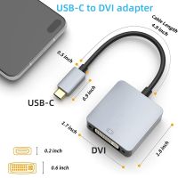 USB-C to DVI Adapter USB 3.1 to DVI 1080P 60HZ Video Converter Type-C Adapter Monitor for Macbook Pro Laptop PC