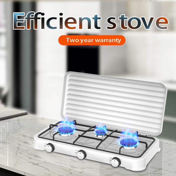 gas stove Heavy duty threeburner gas stove stainless steel furnace