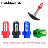 【CW】 RISK Lightweight Aluminum Alloy MTB Road Bike Bicycle Tire Gas Nozzle Caps FV AV Presta Schrader Valve Cap Dust Cover 2pcs/box