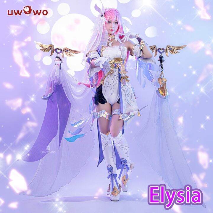 In Stock Uwowo Game Honkai Impact 3 Elysia Herrscher Of Human Ego Female Cosplay Costume 3032