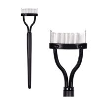 ◄◐ Eyelash comb comb brush eyelashes separation stainless steel needle false eyelash brush separate auxiliary eyelash brush