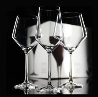 Wholesale crystal goblet red wine glass white wine glass creative rhombus large Bordeaux wine glass can print LOGO glass