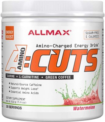 ALLMAX Nutrition ACUTS (30 Servings) Amino-Charged Energy Drink  (210 g) Sugar-Free and Only 5 Calories Green Coffee Extract & CLA Natural-Source Caffeine Lcarnitine  fat loss ลดไขมัน ฟื้นฟูกล้ามเนื้อ กรดอะมิโน