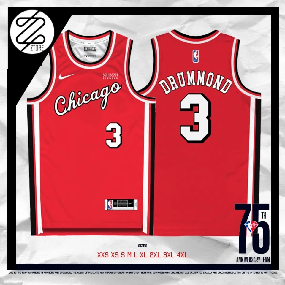 Ztore 75th Edition NBAChicago Bulls Basketball Jersey 2022 Full Sublimation  Premium Drifit
