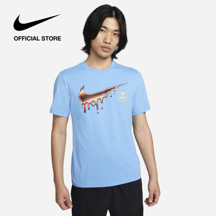 Nike Men's Sportswear Heatwave Tee University Blue Lazada.co.th