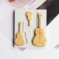 Guitar Shapd Fondant Molds Candy Chocolate Pudding Mould Cake Decoration Tools Clay Gumpaste tools Cookie Cake Decor Molds