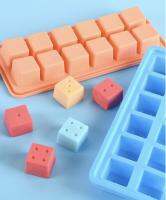 Ice Dice Silicone ซิลิโคน น้ำแข็งลายลูกเต๋า ลายลูกเต๋า 1-6 อย่างละ 2 ช่องรวม 12 ช่อง (สินค้าคละสี)