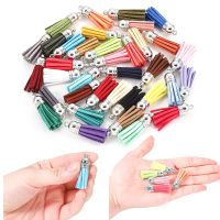 【YF】№❡☽  10/20/60pcs 38mm Leather Tassels Fringe Purl Macrame Jewelry Making Keychain Cellphone Pendant Accessories