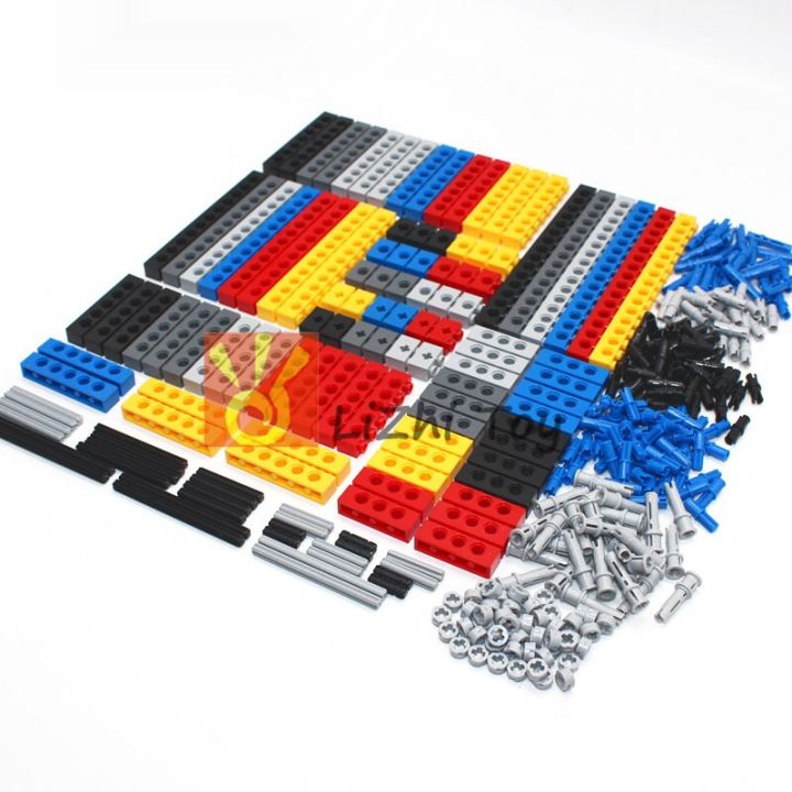 technical-building-blocks-parts-bulk-moc-thick-bricks-6-color-combination-accessories-studded-long-beams-robot-children-toys