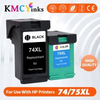 Kmcyinks หมึกที่เข้ากันได้ตลับหมึกสำหรับ HP 74 75 Photosmart C4200 C5200 J5780 C4280 C4385 C4380 C4345สำหรับ HP74 75XL XL