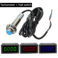 4 Digital LED Tachometer RPM Speed Meter Measuring Range 10-9999RPM With Hall Proximity Switch Sensor NPN DC8-24V