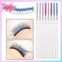 NQSW 100 Pcs เครื่องมือแต่งหน้าแต่งหน้า หัวตรง Applicator applicator แปรงมาสคาร่า แปรงปัดคิ้ว แปรงแต่งหน้าแต่งหน้า แปรงขนตา