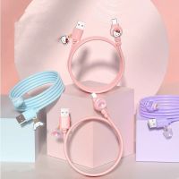 Kawaii Hello Kitty Sanrio Charging Cable Anime Cinnamoroll Girl Student Iphone Android Micro Usb Type-C Quick Car Charge Gift