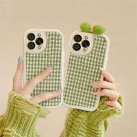 chunkao15835252 เคส ไอโฟน เคสโทรศัพท์มือถือ Apple 14 14 หมีถักลายจัสมิน iPhone 7 หญิง 8 ใหม่ 6 เล็ก 5 หนังแกะ 12 ชวง 13 ชุด