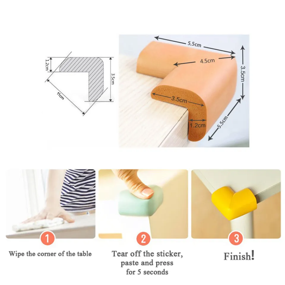 BINGBONG (8 PCS) Desk Corner Protector Corner Guards for Baby