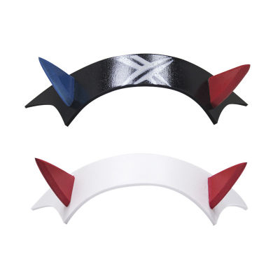 Anime DARLING in the FRANXX Cosplay 02 ZERO TWO Headwear Hairclip Devil Horn 02 Hairband Cosplay Accessories Halloween Props