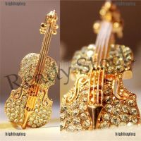 【hot sale】 ❡ B36 Women Crystal Violin Scarf Brooches Rhinestone Brooch