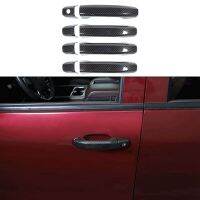 Outer Door Handle Covers Decorative Exterior Accessories for Chevy Silverado GMC Sierra 2014-2020 ,ABS Carbon Fiber