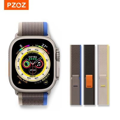 【lz】✷♠  PZOZ-Correia de Nylon para Apple Watch Pulseira Alpina para iWatch Series Ultra 8 7 SE 6 5 49mm 45mm 44mm 42mm 41mm 40mm 38 milímetros