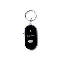 ขายที่ดีที่สุด LED Whistle Key Finder กระพริบ Beeping Sound Control Alarm Anti-Lost Keyfinder Locator Tracker พร้อม Keyring