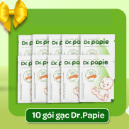 QUÀ TẶNG KHÔNG BÁN Combo 10 gói lẻ Gạc Rơ Lưỡi Dr.Paie vệ sinh răng miệng