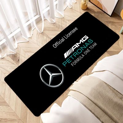 Cool Car M-Mercedes-Benzs Long Carpet Non Slip Room Mats Soft Carpets Entrance Doormat Non-slip and Washable Kitchen Mat Bath