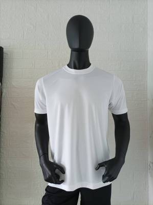 เสื้อยืดคอกลมแขนสั้น สีขาว ผ้าเรียบ / ร้านบอลไทย เอฟซี Ballthaifc sport