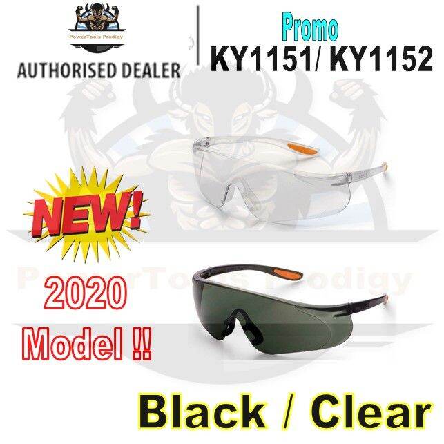 KINGS KY1151 KY1152 CLEAR BLACK SAFETY GLASSES/ SAFETY GOOGLES Lazada