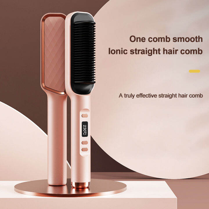 Liquid crystal hair straightener Negative ion hair straightener lazy