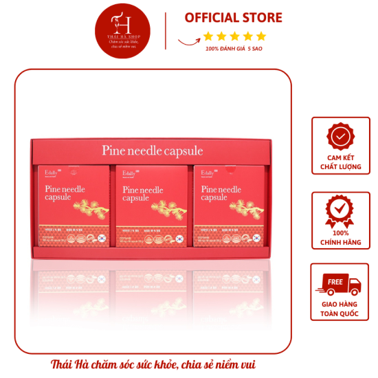 Tinh dầu thông đỏ edally pine needle capsule edally nâng cao sức khỏe - ảnh sản phẩm 1