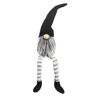 Cute Christmas Decoration Sitting Long Leg No Face Elf Doll Decorations for Home New Year Gift for Kids