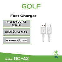 GOLF GC-42T สายชาร์จไทป์ซี ยี่ห้อกอล์ฟ  Type-C Super Charger ของแท้100% สำหรับหัวเหว่ยและแอนดรอย์