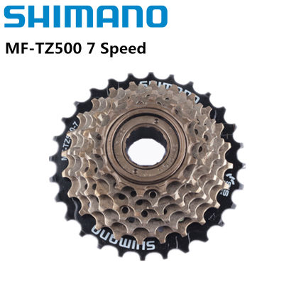 Shimano ฐาน Freewheel MF-TZ500 7คาสเซ็ตความเร็วสูง14-28T 14-34Tfor MTB เสือหมอบจักรยานเสือหมอบอัพเดต dari TZ21