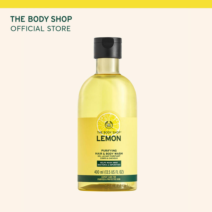 Sữa Tắm Gội Toàn Thân The Body Shop Lemon Purifying Hair & Body Wash 400ML  