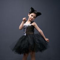 【CC】 Toddler Tutu Cartoon Performance Costume Set Kids Dresses with Ears