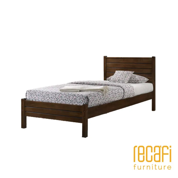 Recafi Furniture Super Single Wooden Bed / Wooden Bed Frame / Katil Super Single / Super Single