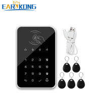 2021Earykong 433MHz Wireless Keyboard Touch Pad Doorbell Button For G50 G30 PG103 W2B WiFi GSM Alarm RFID Card Rechargeable