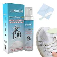 Shoes Whitening Cleaning Gel Shoes Stain Polish Cleaner Gel Sneaker Whiten Cleaning Shoes Cleaner Kit Shoes Cleaner With Brush Shoe Care