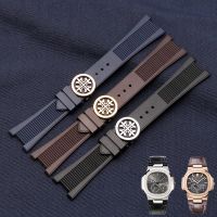 Special concave interface strap suitable for Patek Philippe silicone watch tape 5711 5712G Nautilus series bracelet 25mm