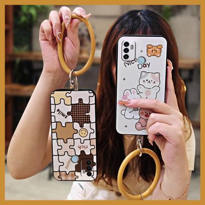 simple Mens and Womens Phone Case For OPPO A53 2020/A32 2020/A33 2020/A53S ring hang wrist ultra thin funny cute