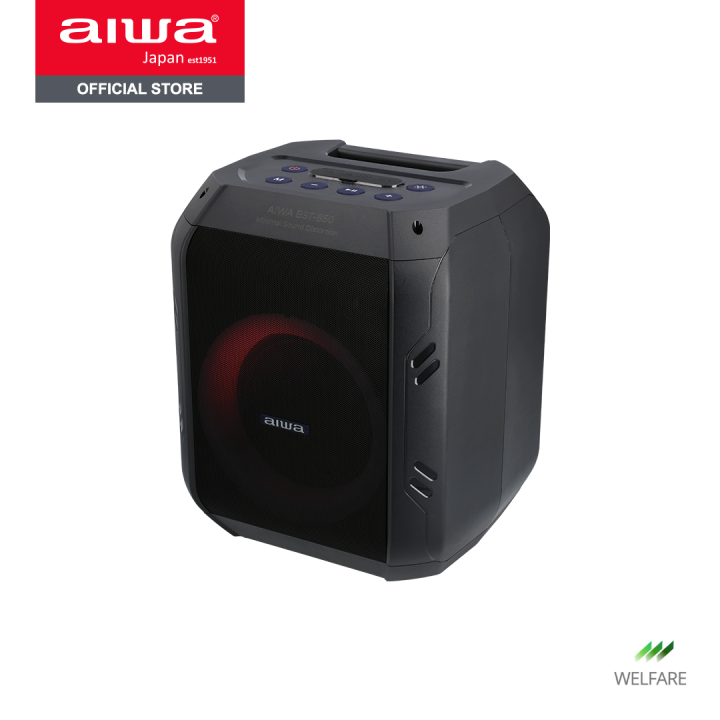 ผ่อน-0-aiwa-bst-850-bluetooth-speaker-ลำโพงบลูทูธพกพา