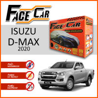 ผ้าคลุมรถ ส่งฟรี ISUZU D-MAX 2020 ตรงรุ่น กล่อง FACE CAR ผ้า HISORON อย่างดีหนาพิเศษ ป้องกันแดด ป้องกันฝน ป้องกันฝุ่น