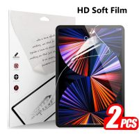 [HOT DOLXIOWEOH 539] 2แพ็ค PET Soft Screen Protector สำหรับ iPad Pro 12.9 2021 2020 2018ป้องกันฟิล์มสำหรับ Apple iPad Pro 12.9 2021 A2379 A2462