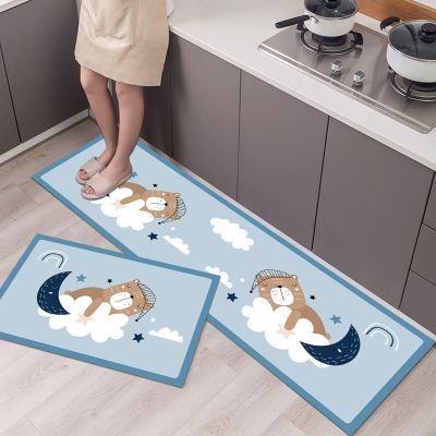 [COD] A generation of cross-border special for kitchen printed carpet floor mat bathroom door long entry